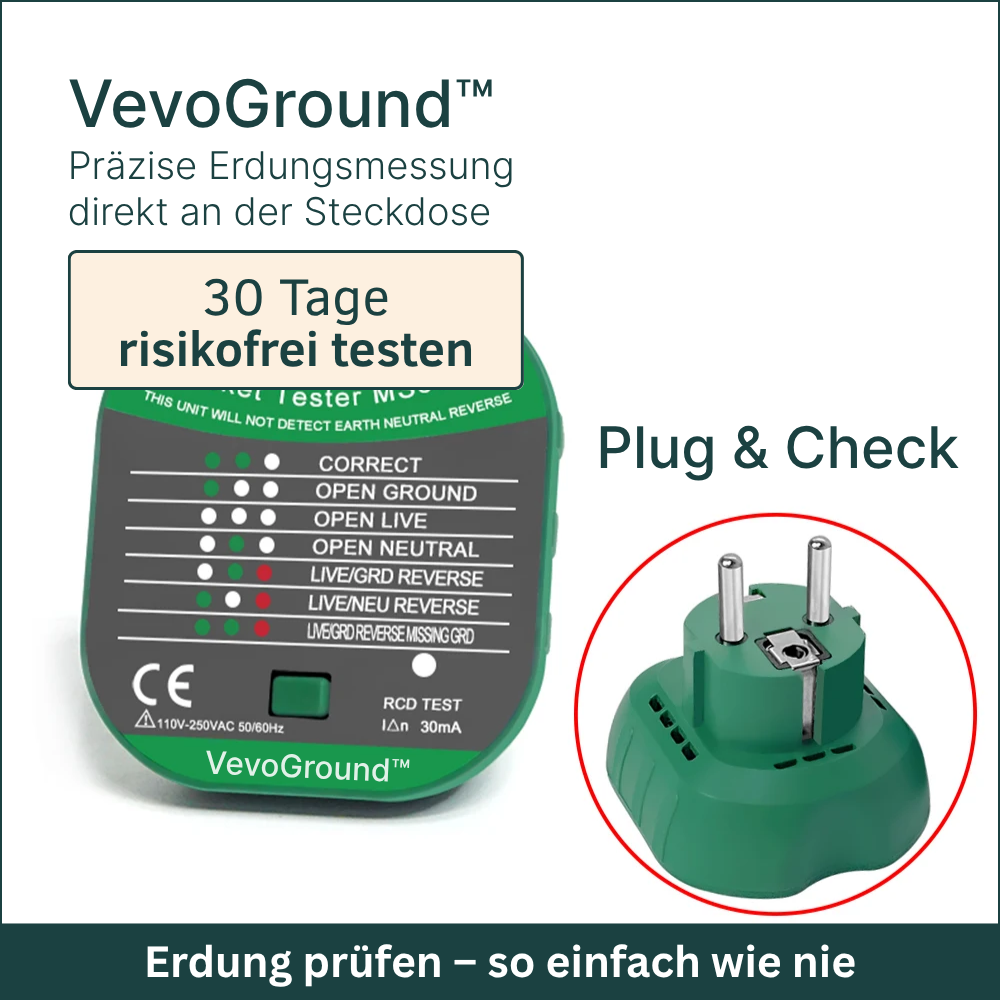 VevoGround™ – Der Steckdosen-Prüfer