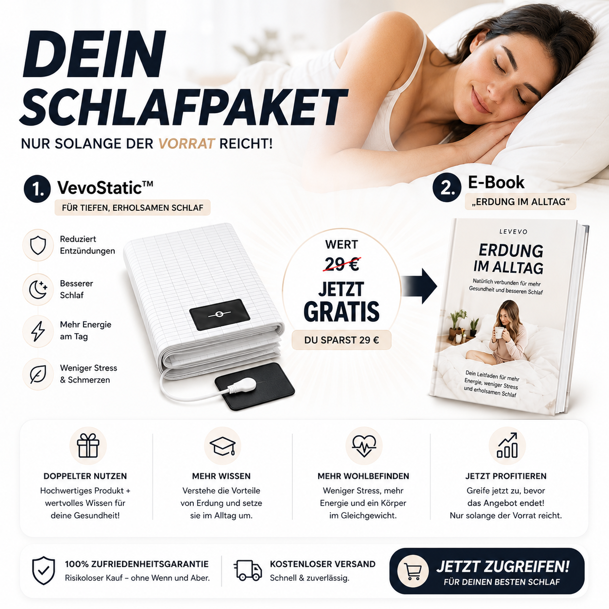 VevoStatic™ – Das Erdungs-Bettlaken