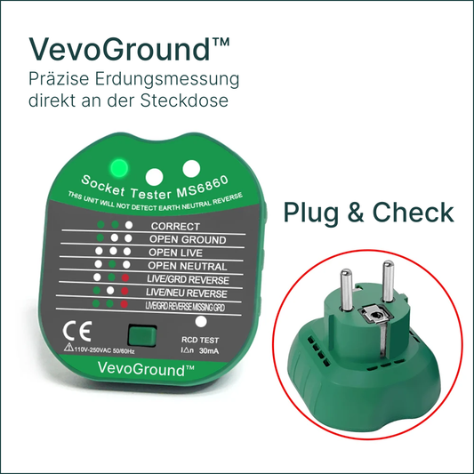 VevoGround™ – Der Steckdosen-Prüfer
