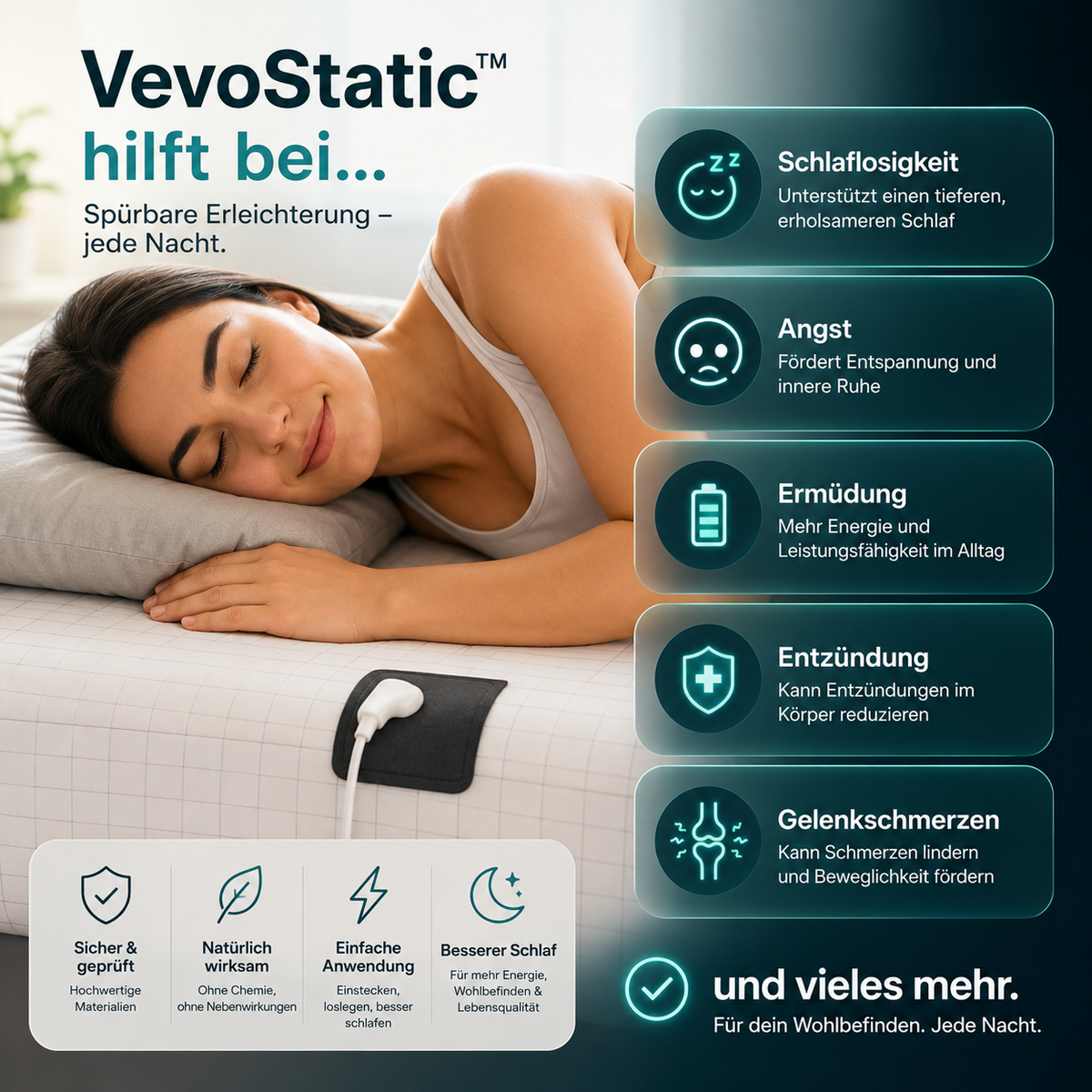 VevoStatic™ – Das Erdungs-Bettlaken